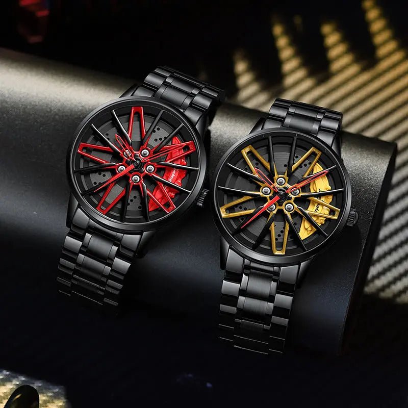 Three - Dimensional Hollow Kini Car Forged Men's Watch - GadgetGlobe