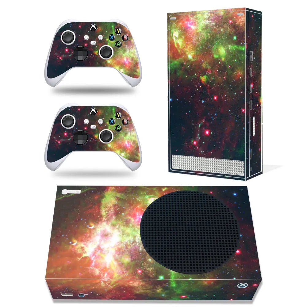 For Xbox Series S Console and 2 Controllers Skin Sticker - GadgetGlobe