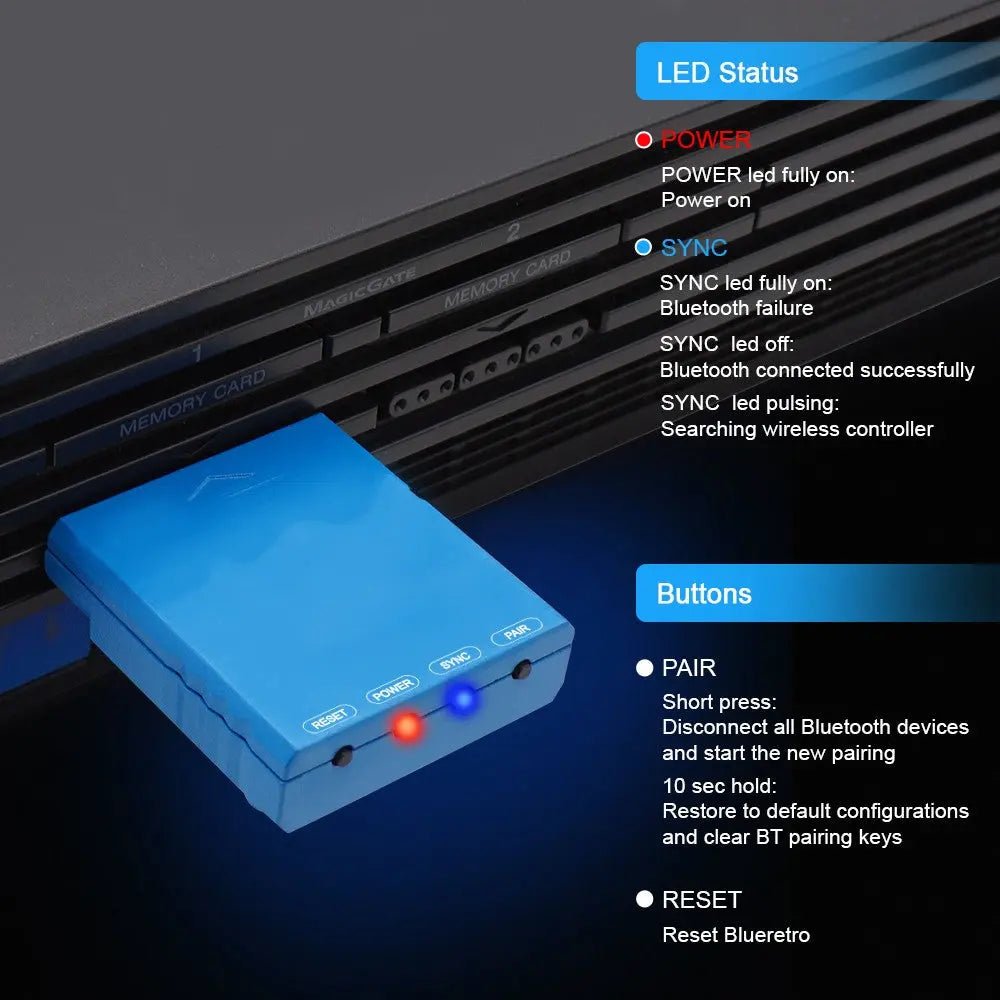 RetroScaler BlueRetro Wireless Game Controllers - GadgetGlobe