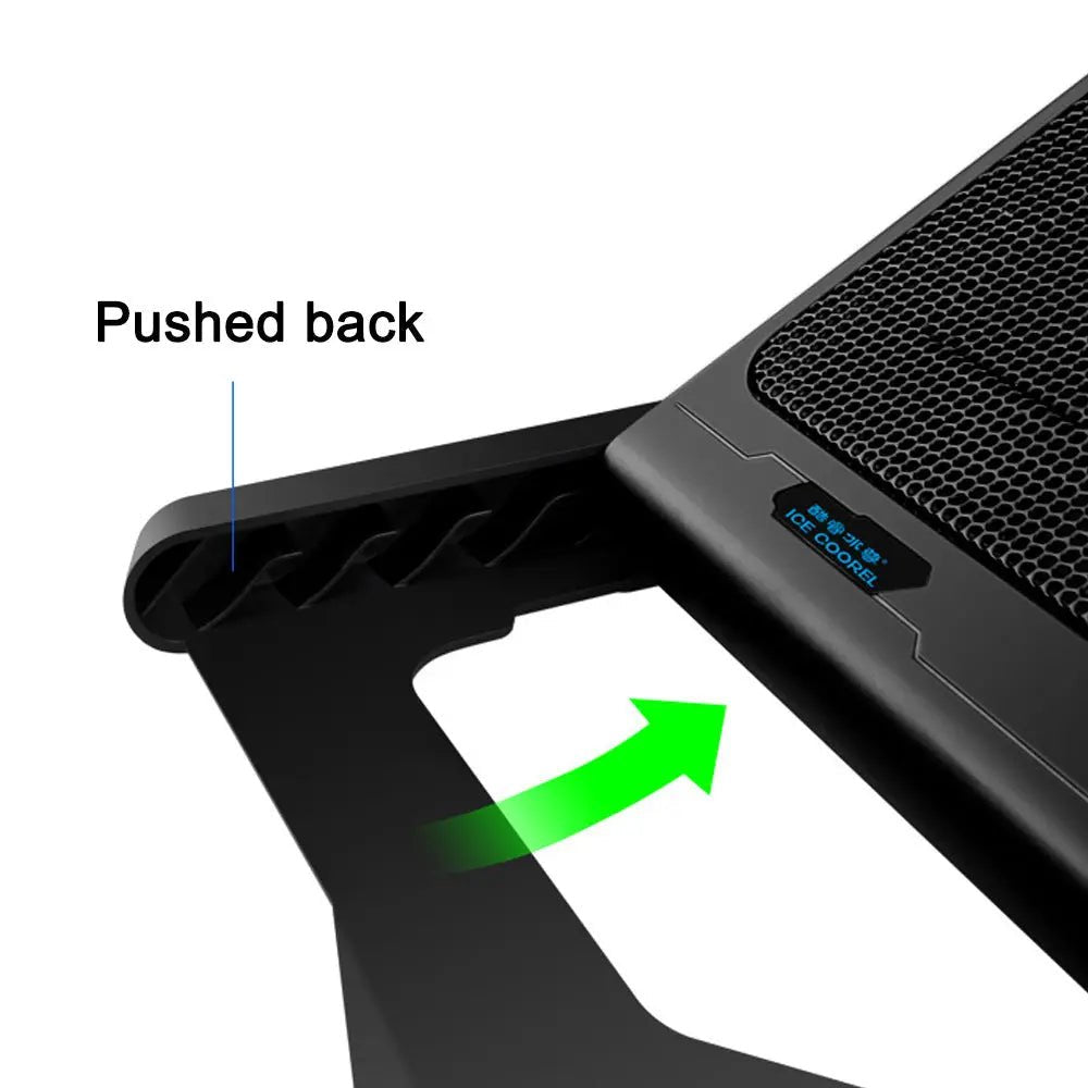 Laptop stand with fans cooling adjustable holder