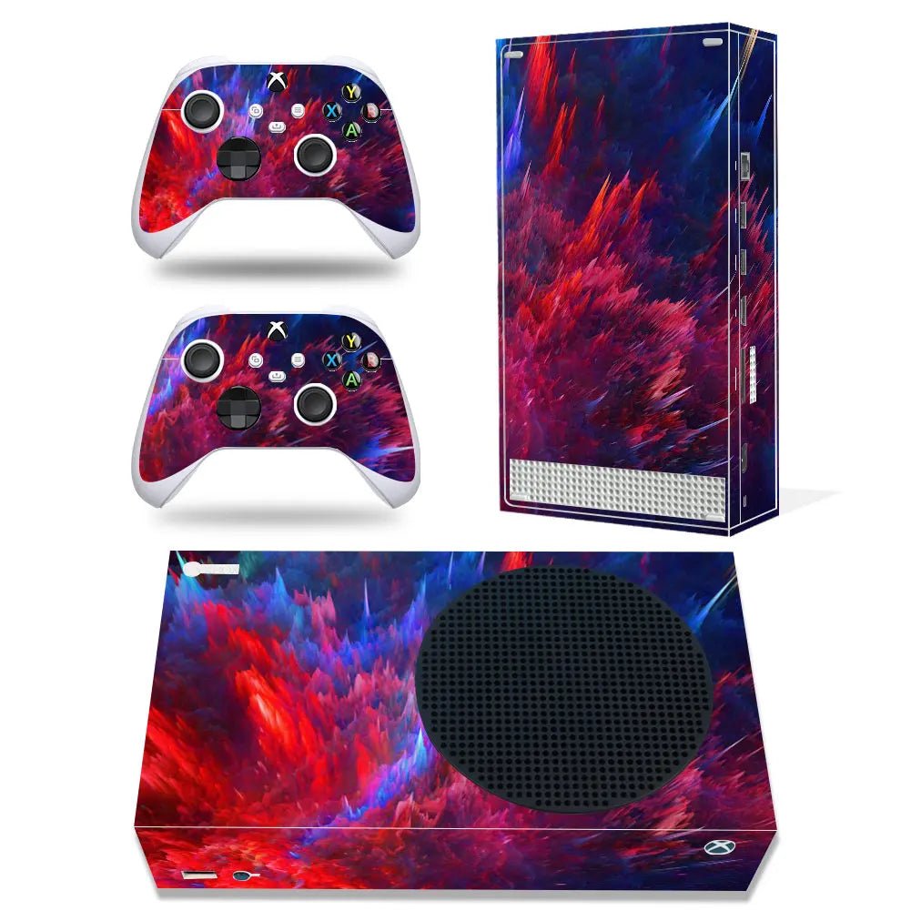 For Xbox Series S Console and 2 Controllers Skin Sticker - GadgetGlobe
