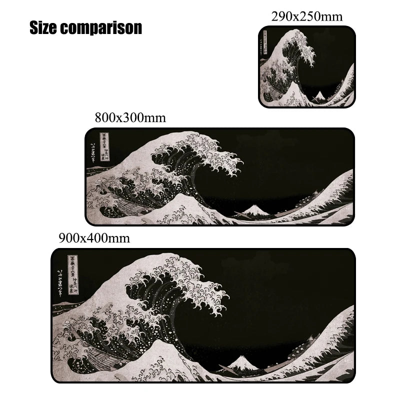 Great Wave Off Kanagawa gaming mouse pad XXL desk mat