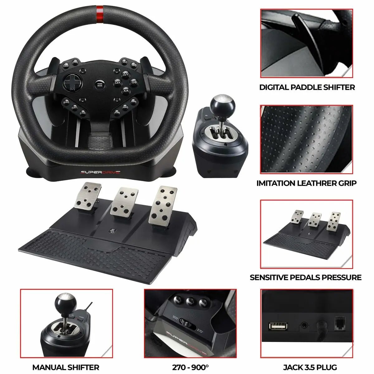 Gaming Wheel Control Subsonic . - GadgetGlobe