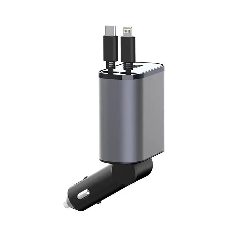 USB - C & USB Cigarette Lighter Adapter - GadgetGlobe