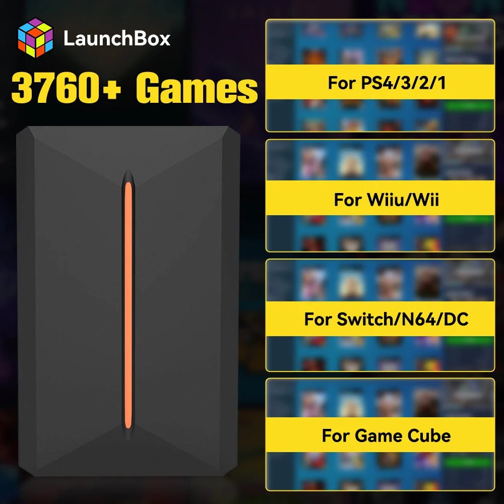Launchbox external gaming hard drive storage device