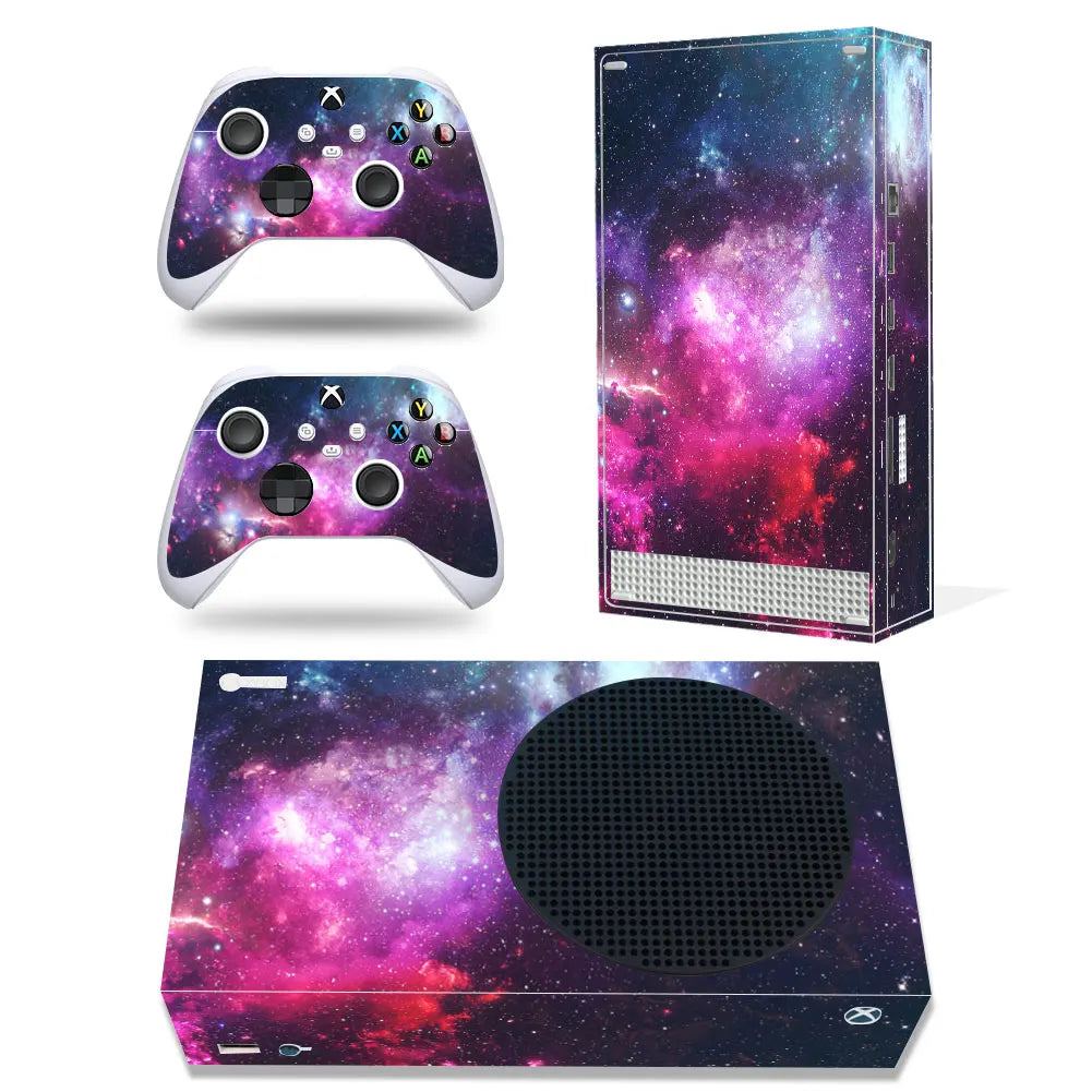 For Xbox Series S Console and 2 Controllers Skin Sticker