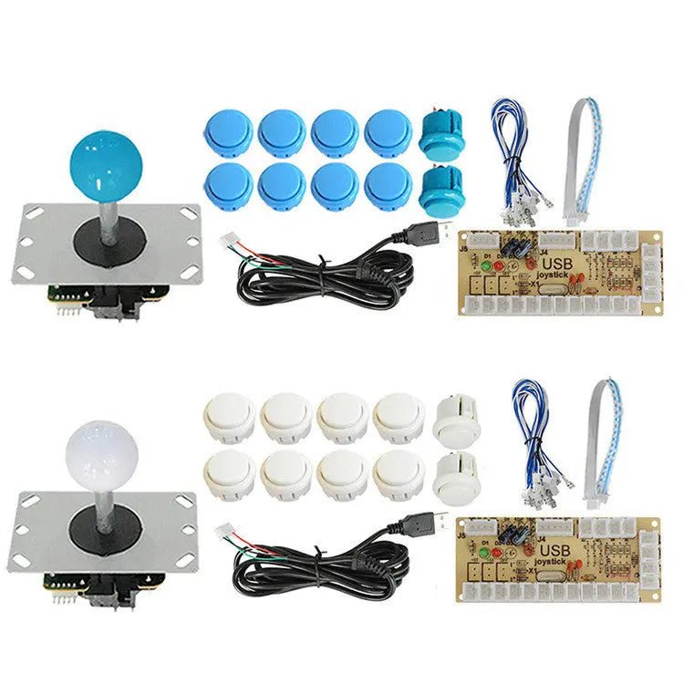 Button USB Joystick Control Chip Board Accessories Game Set - GadgetGlobe