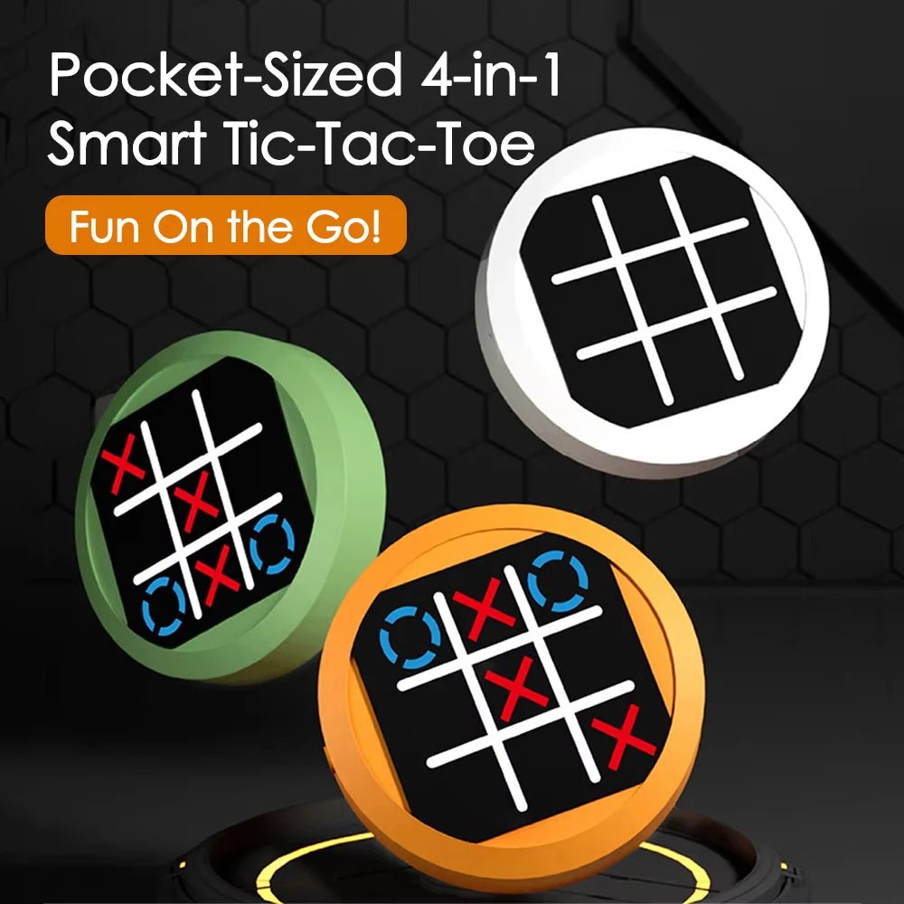 4in1 Electronic Tic Tac Toe Game Handheld Puzzle - GadgetGlobe