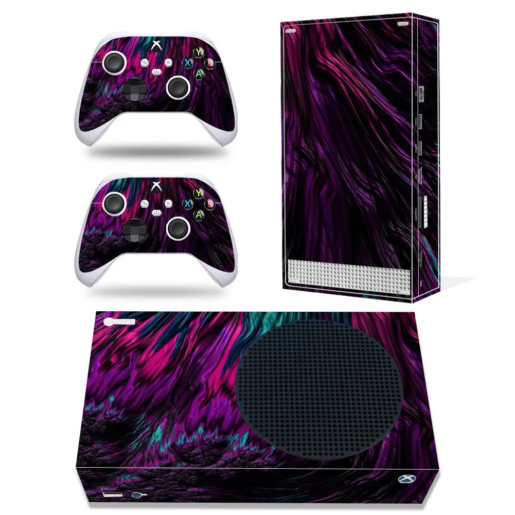 For Xbox Series S Console and 2 Controllers Skin Sticker