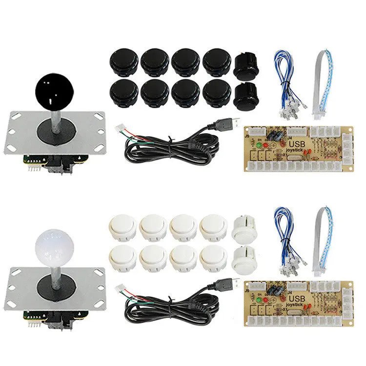 Button USB Joystick Control Chip Board Accessories Game Set - GadgetGlobe