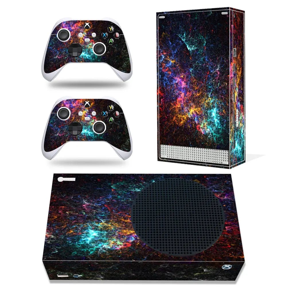 For Xbox Series S Console and 2 Controllers Skin Sticker - GadgetGlobe