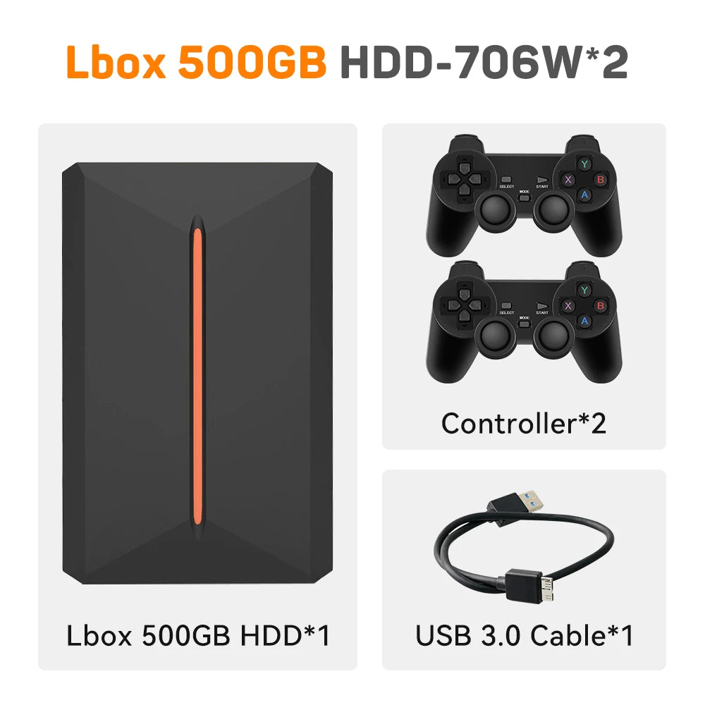 Launchbox external gaming hard drive storage device