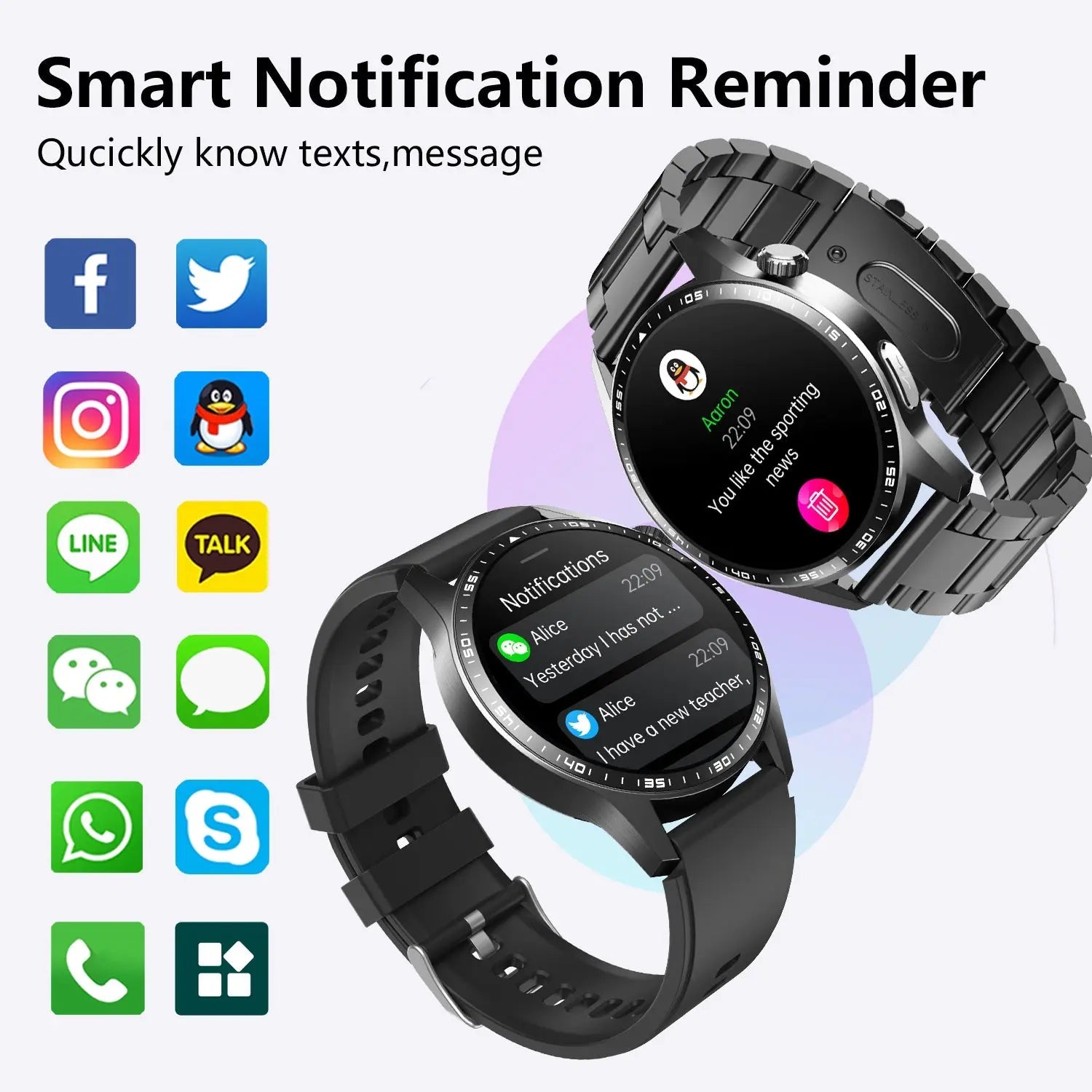 Healthy Blood Oxygen Smart Watch Men ECG - GadgetGlobe