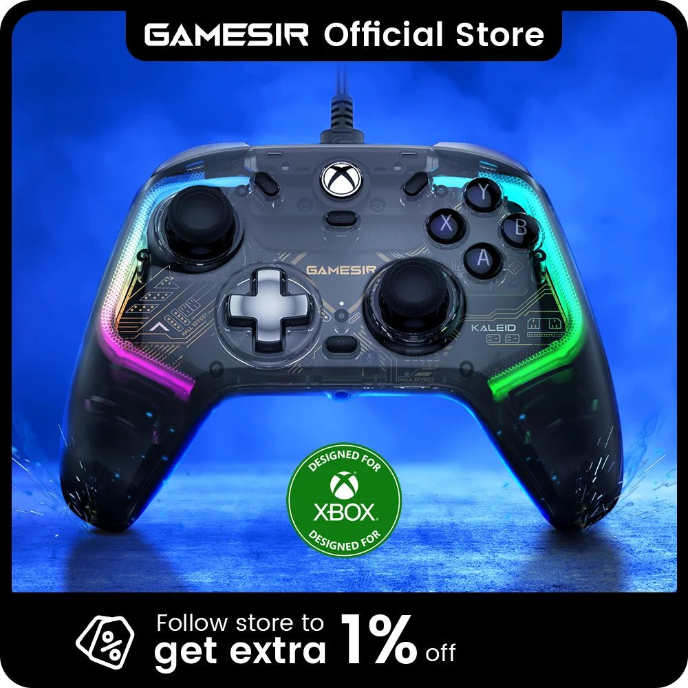 GameSir Kaleid Xbox Controller Wired Gamepad for Xbox Series X, Xbox Series S, Xbox One Game Console, with Hall Effect Joystick - GadgetGlobe