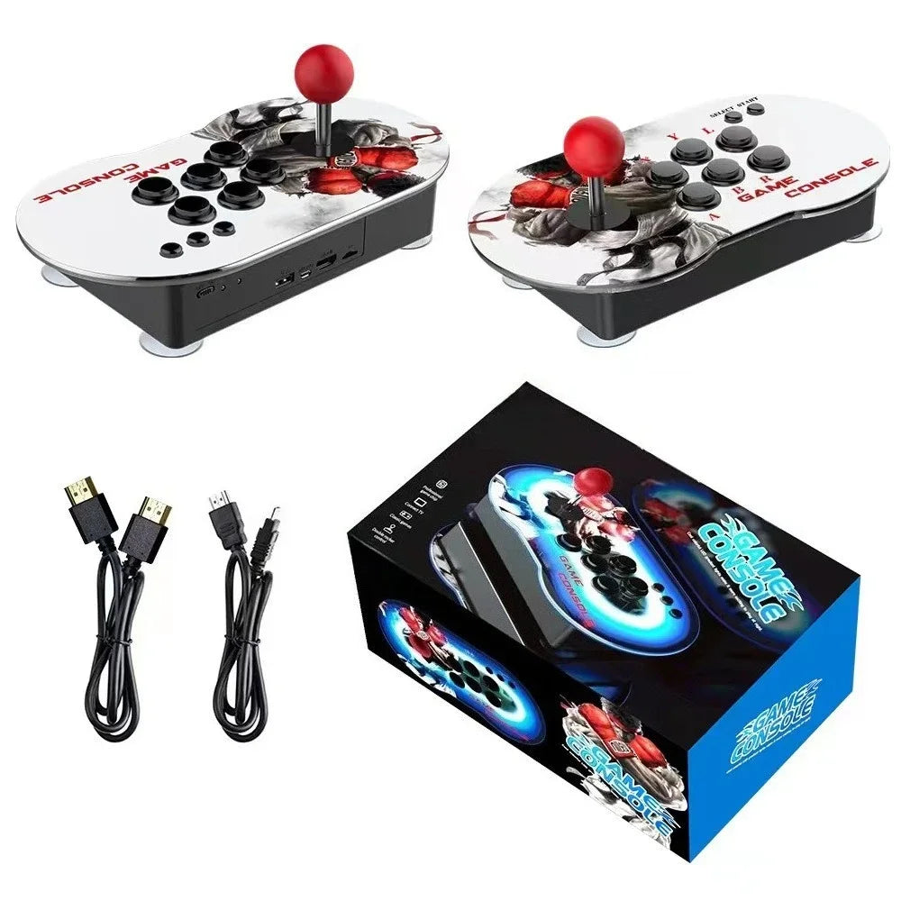 M9 4K HD Retro TV Game Console, Dual Joysticks Two Players Battle Game Box, Colorful Retro Video Gaming Device For Home Use GadgetGlobe
