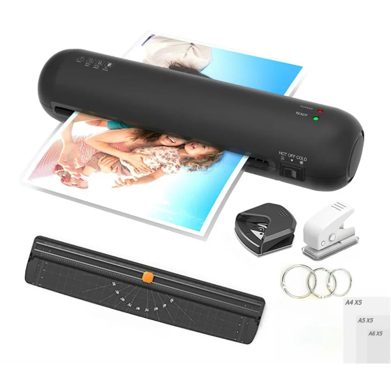 SL280B Set of Desktop Laminating Machine Multi-FunctionA4Overmolding Machine Quick Preheating Cold and Hot Laminating Machine GadgetGlobe