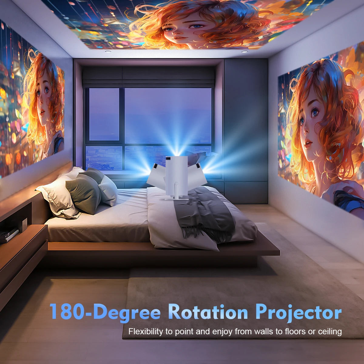 Magcubic Projector HY300 Pro 8K Android 14 Dual Wifi6 290ANSI Allwinner H726 BT5.4 1080P 1280*720P Home Cinema Outdoor Projetor GadgetGlobe