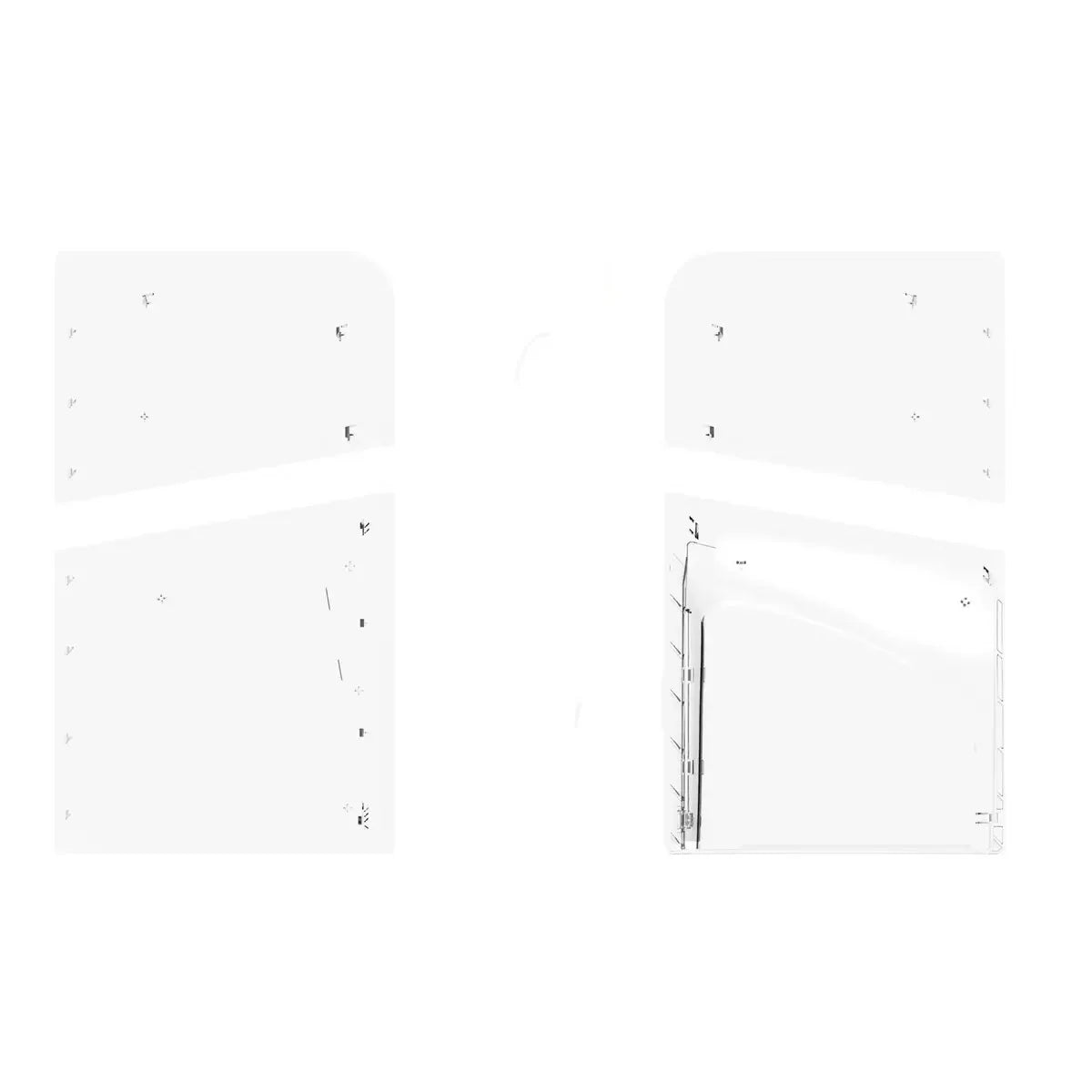 Premium ABS Replacement Replacement Shell Accessories for PS5 Slim Disc Version Protective Cover Hard Plastic Faceplate GadgetGlobe