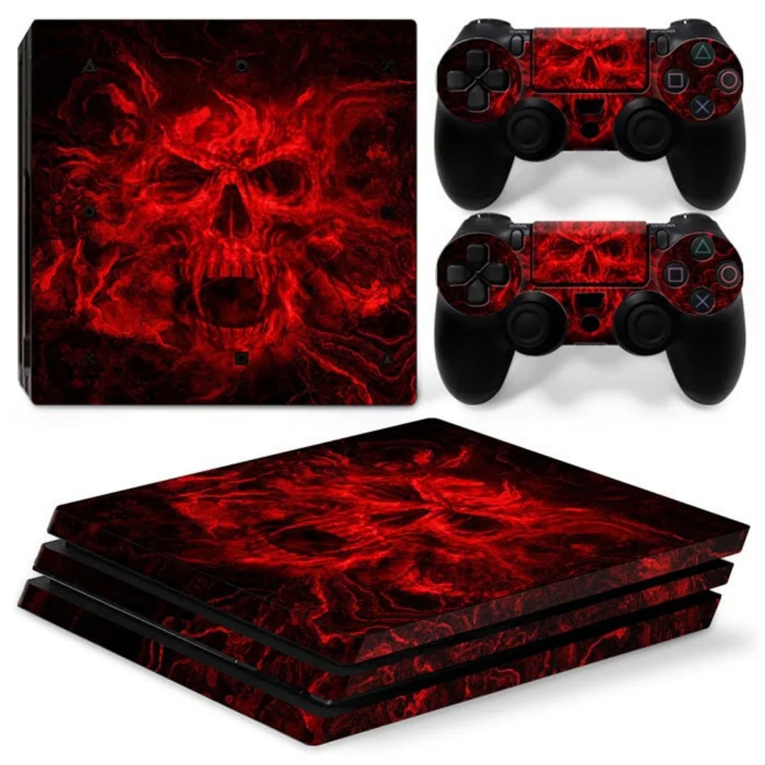 Skin Wrap for PS4 Pro Console Protective Vinyl for PS4 Pro Controller Full Cover Wrap Game Accessories GadgetGlobe