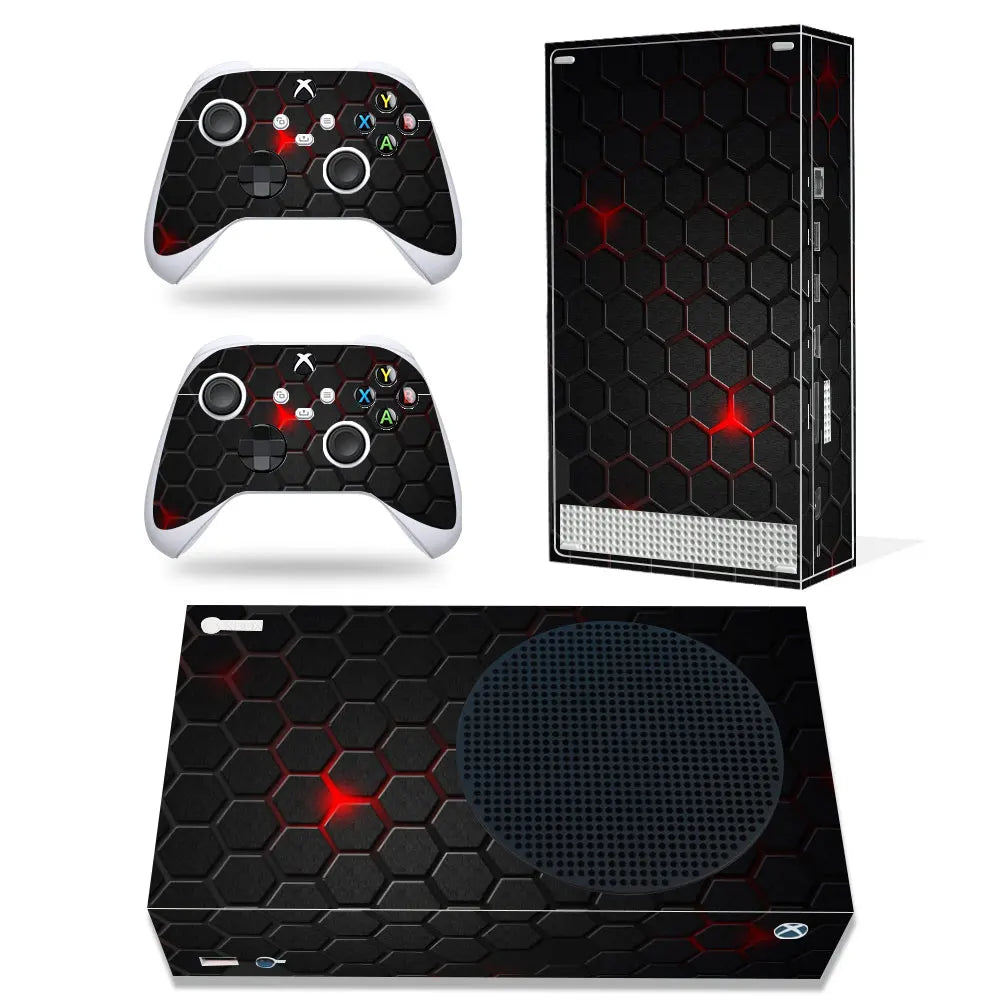 Skin Sticker Protective Decal Removable Cover for Xbox Series S Console and 2 Controllers Marble Texture GadgetGlobe
