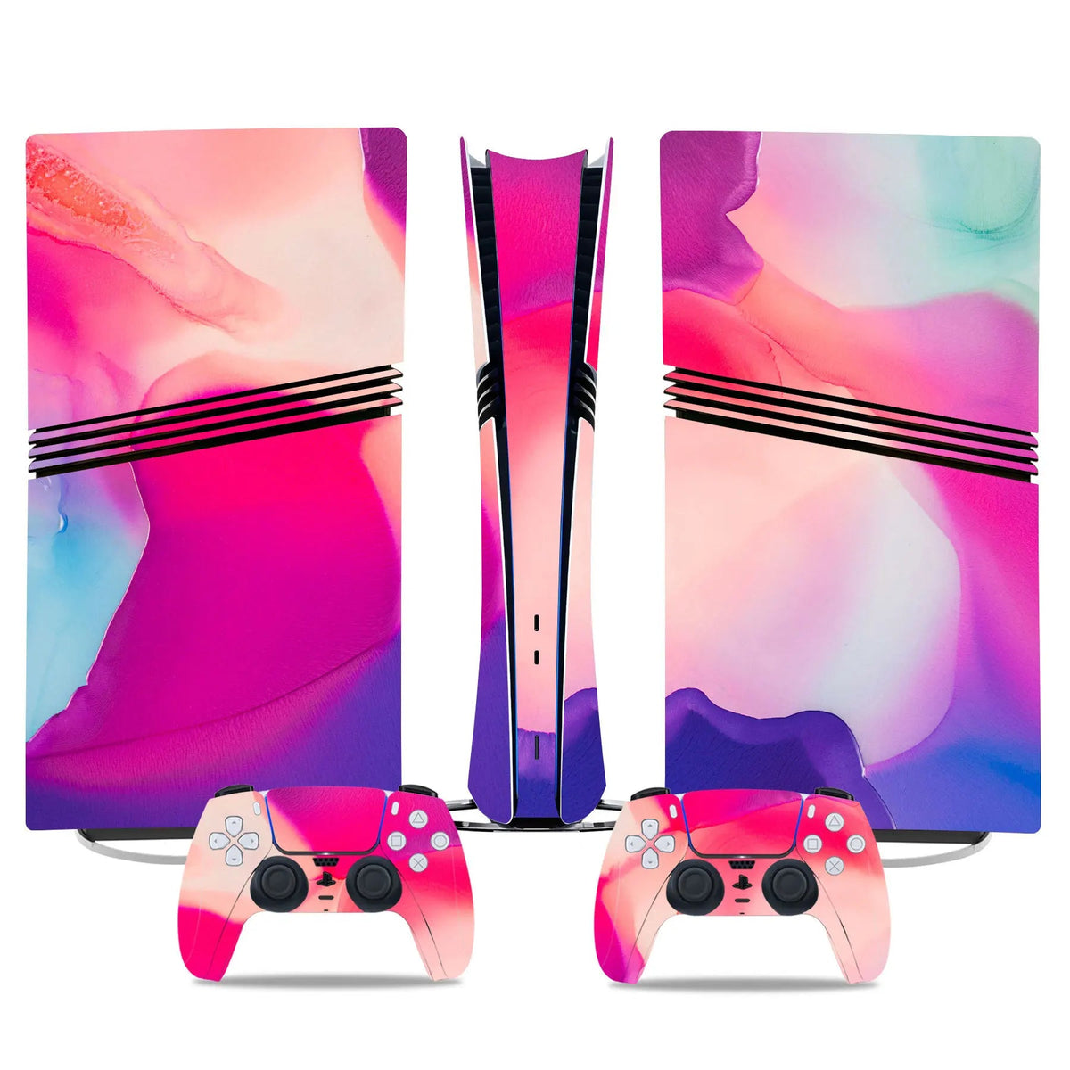Game Console Skin Sticker Set Controller Protective Film Decal Full Body Wrap Anti-Scratch Gaming Accessories for PS5 PRO GadgetGlobe