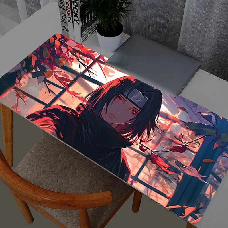 Mouse Pad Gamer Naruto Itachi Uchiha PC Computer Large 900x400 XXL Desk Mat Keyboard Anime Gaming Accessories Mousepad Carpet - GadgetGlobe