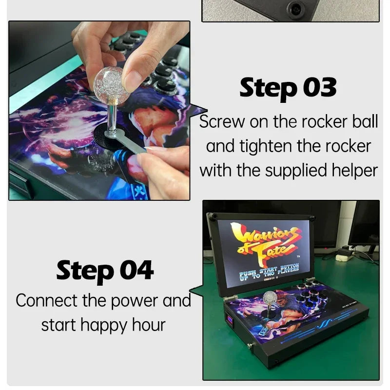 14-Inch 3D Pandora 26800 in 1 Console Folding Portable Arcade Console Pandora DX Box 720P HD Screen Mini Arcade Moonlight GadgetGlobe