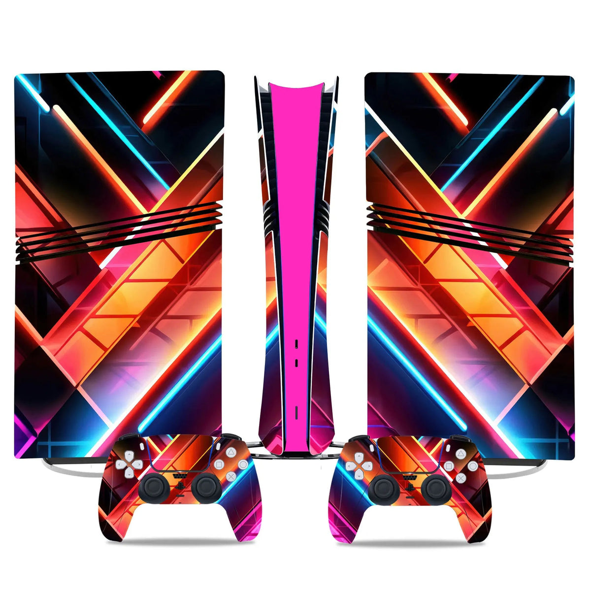 Game Console Skin Sticker Set Controller Protective Film Decal Full Body Wrap Anti-Scratch Gaming Accessories for PS5 PRO GadgetGlobe