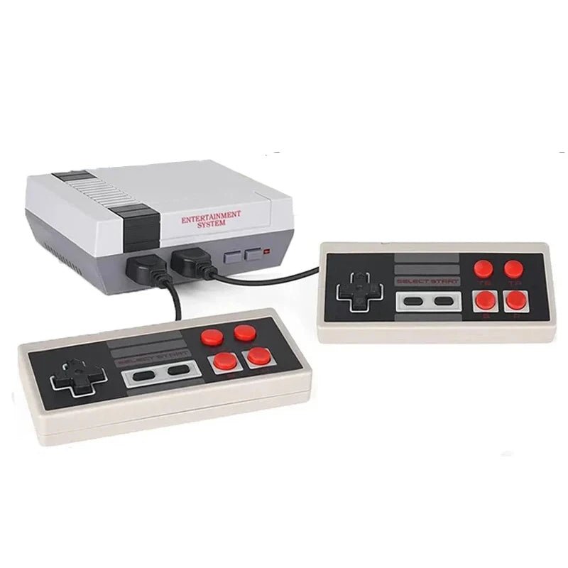 4 Button Controller Gamepad For 8 Bit Retro Video Game Consoles Mini Stick NES Game Wireless Red And White 2.4G Wireless - GadgetGlobe