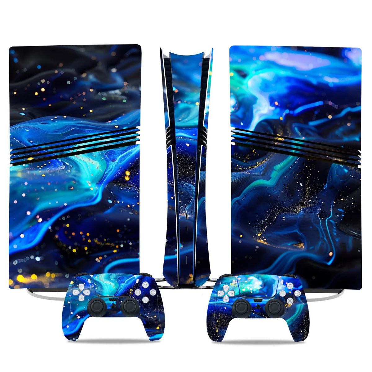 Game Console Skin Sticker Set Controller Protective Film Decal Full Body Wrap Anti-Scratch Gaming Accessories for PS5 PRO GadgetGlobe