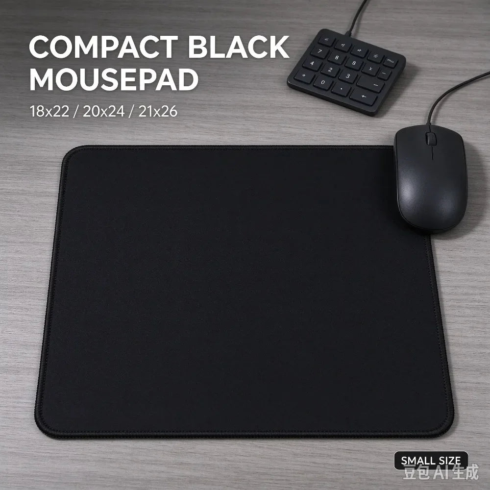 CIFBUY Black Gaming Mouse Pad, Large Size Smooth Keyboard Mouse Mat, Non-Slip Rubber Base Home Office Desk Pad - GadgetGlobe