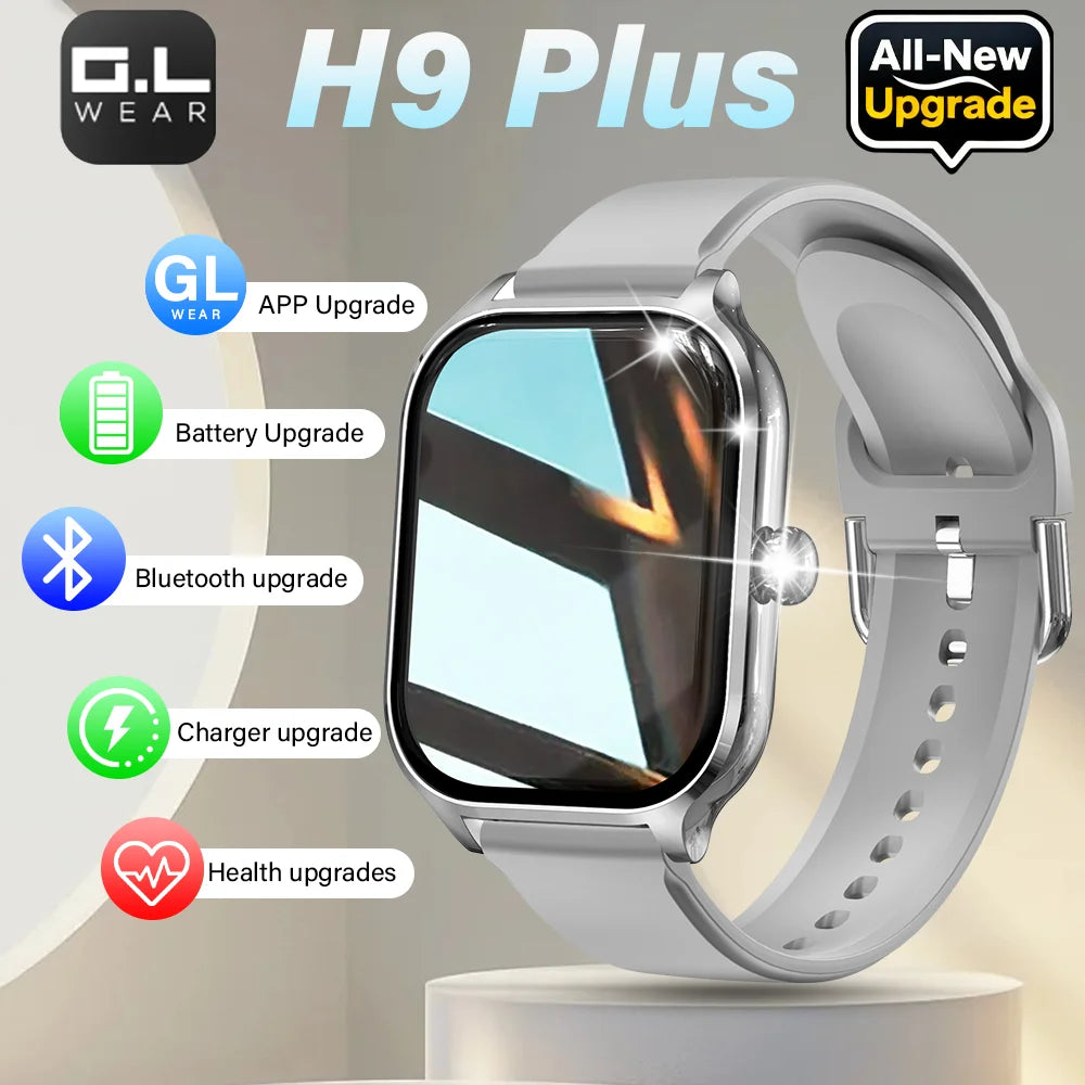 LAXASFIT H9 Smart Watch Men Women Sports Fitness Tracker 2.01 inch HD Screen Bluetooth Talking Smart Watch For Android IOS GadgetGlobe