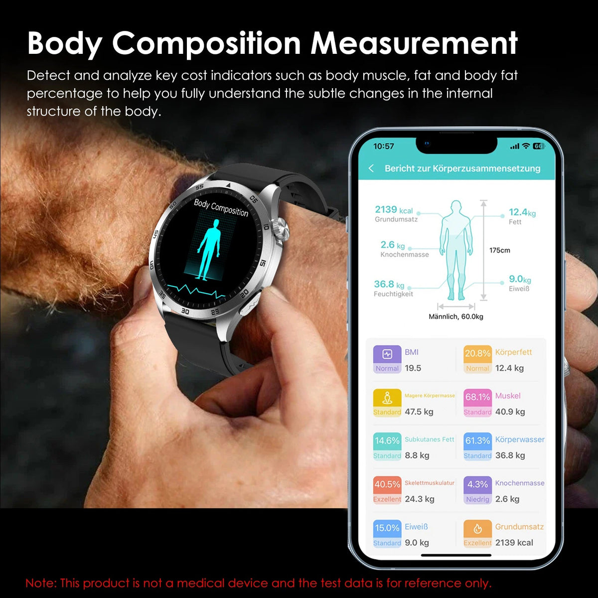 ECG+PPG Health Smart Watch Men Blood Oxygen Uric Acid Blood Pressure Monitoring HD Bluetooth Call AI Watch For iOS Android - GadgetGlobe