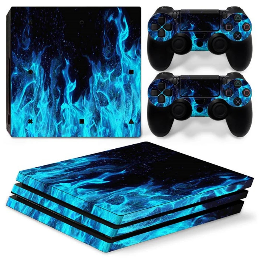 Skin Wrap for PS4 Pro Console Protective Vinyl for PS4 Pro Controller Full Cover Wrap Game Accessories GadgetGlobe