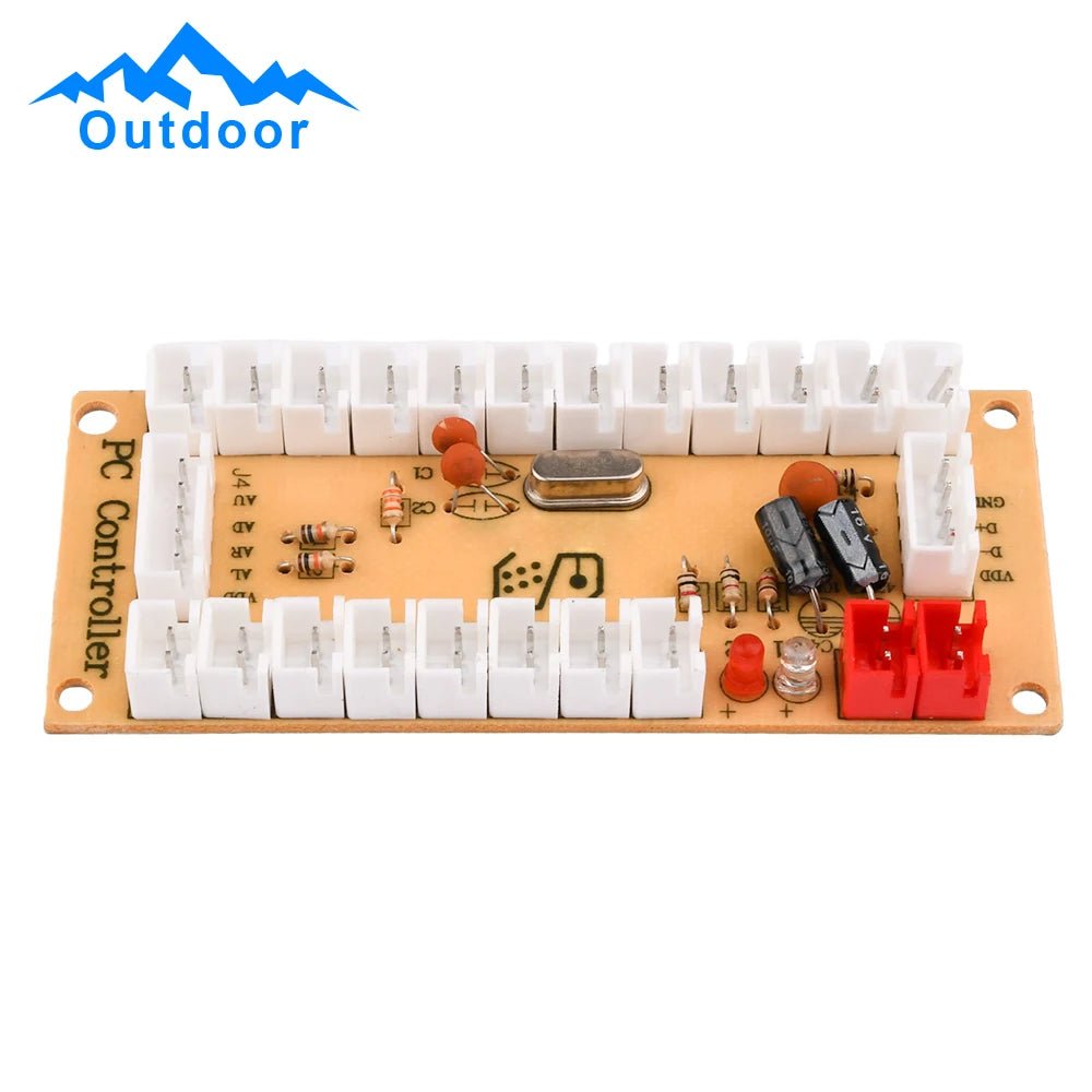 USB Arcade Joystick Chip Circuit Board DIY Arcade Joystick Accessory Kit DIY Arcade Joystick Circuit Board No Wiring with Wiring - GadgetGlobe