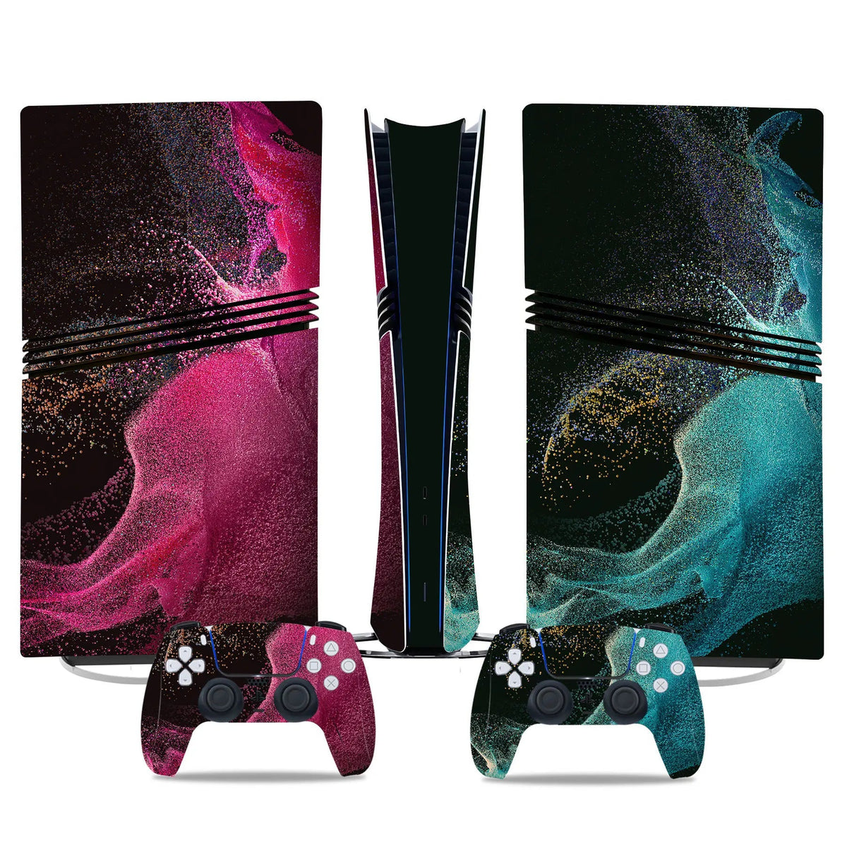 Game Console Skin Sticker Set Controller Protective Film Decal Full Body Wrap Anti-Scratch Gaming Accessories for PS5 PRO GadgetGlobe