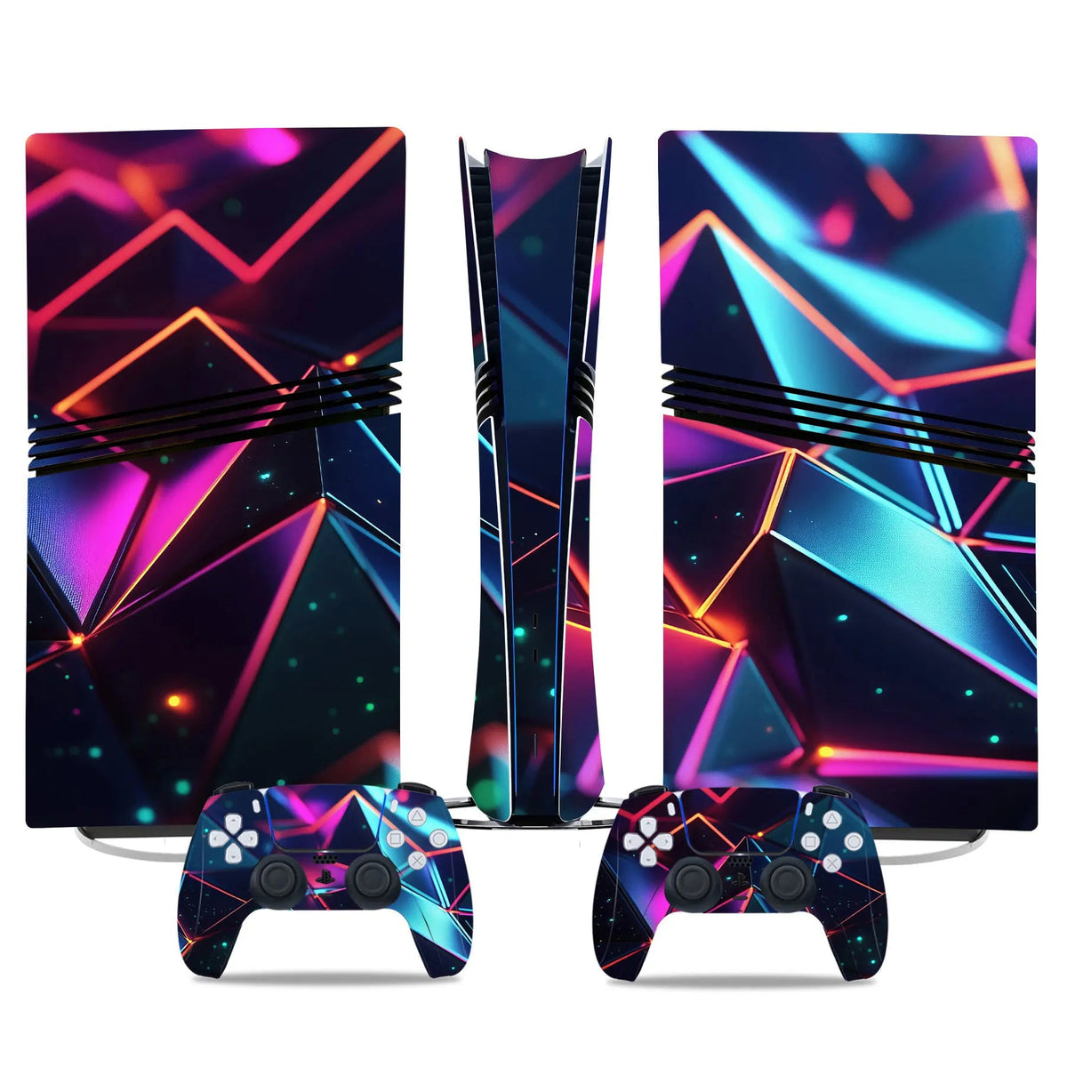 Game Console Skin Sticker Set Controller Protective Film Decal Full Body Wrap Anti-Scratch Gaming Accessories for PS5 PRO GadgetGlobe