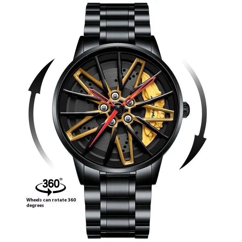 Three - Dimensional Hollow Kini Car Forged Men's Watch - GadgetGlobe