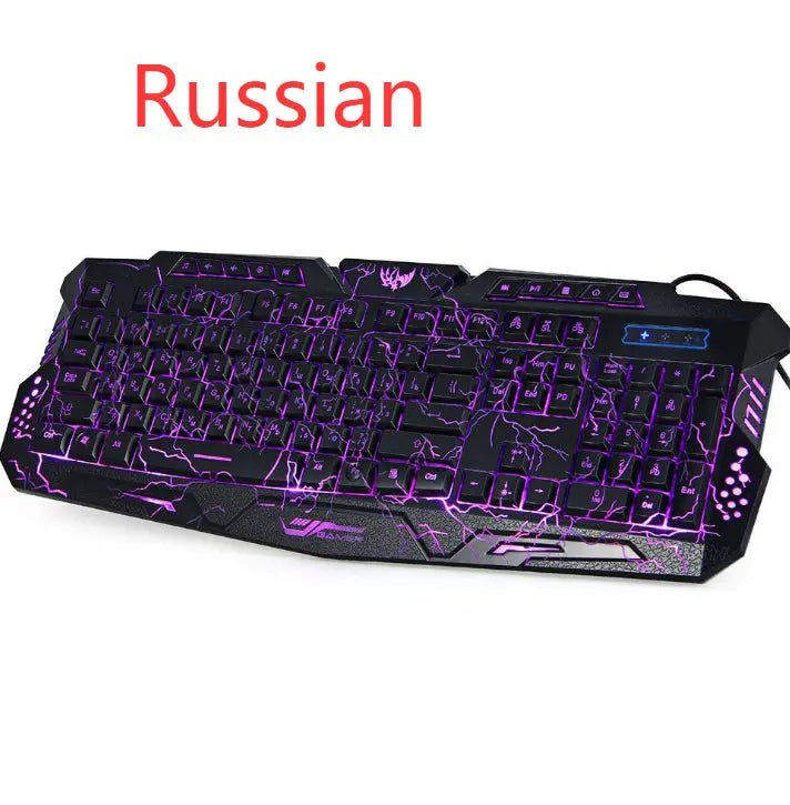 cluminous gaming mouse keyboard Russian keyboard - GadgetGlobe