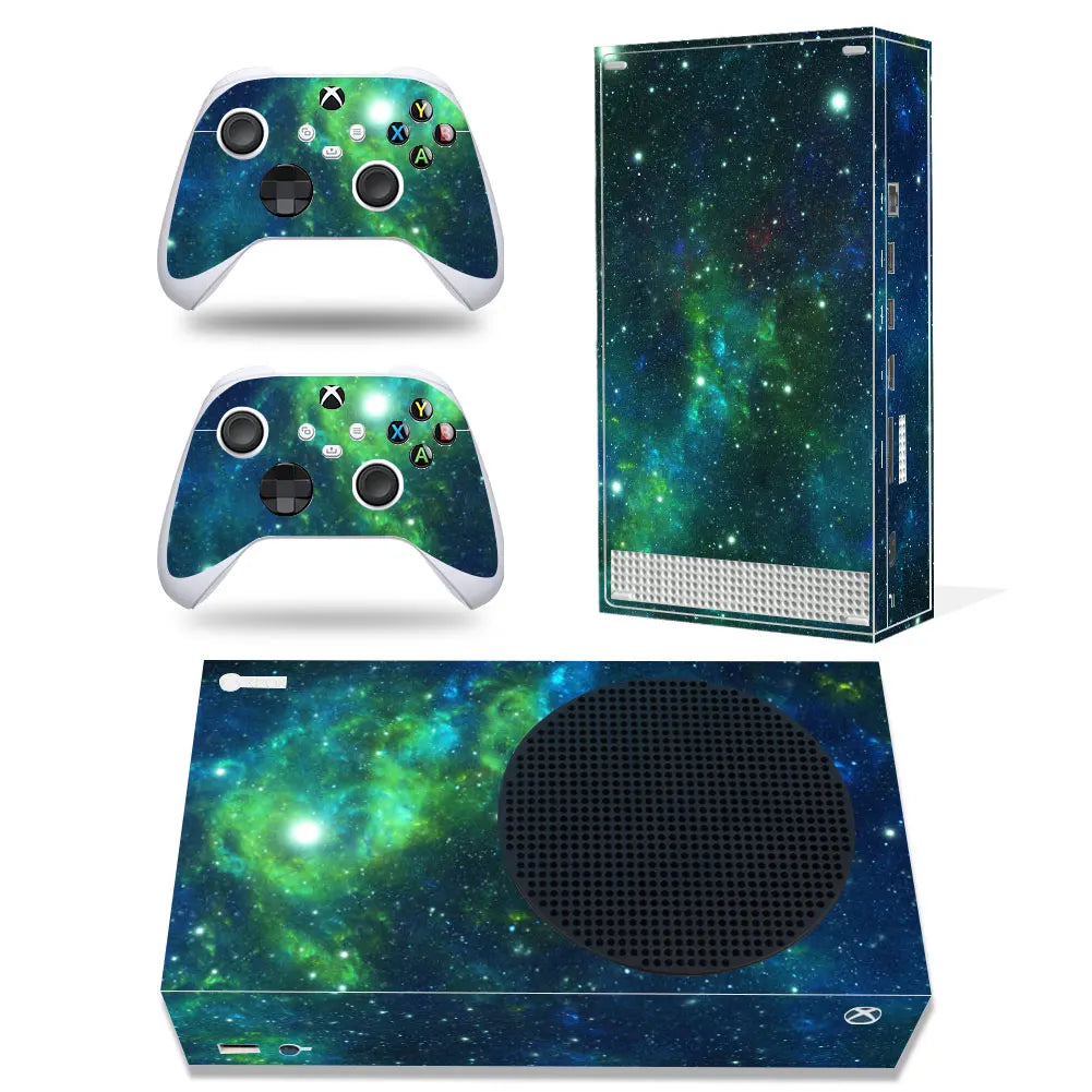 For Xbox Series S Console and 2 Controllers Skin Sticker