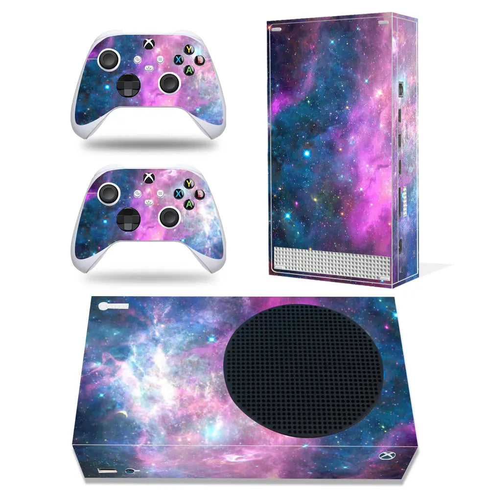For Xbox Series S Console and 2 Controllers Skin Sticker