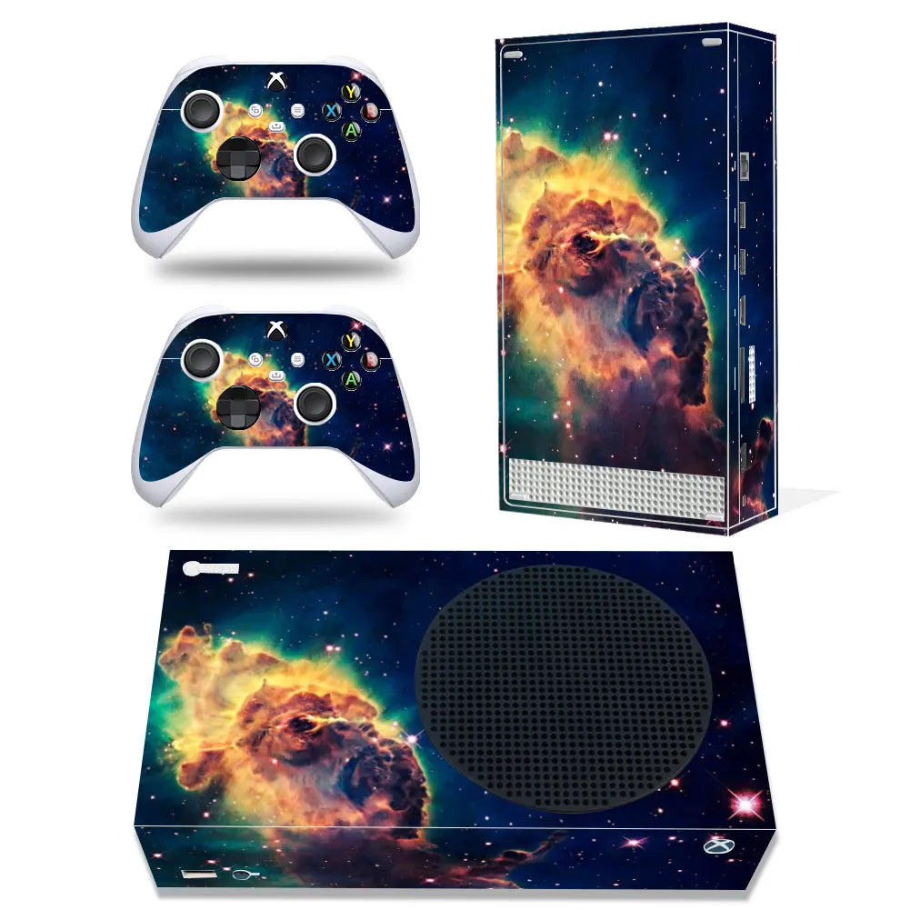For Xbox Series S Console and 2 Controllers Skin Sticker