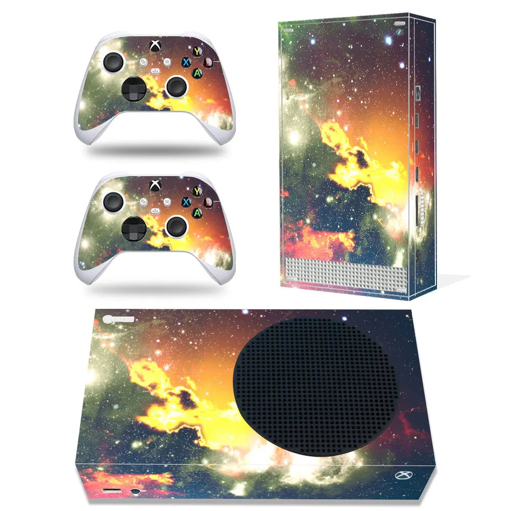 For Xbox Series S Console and 2 Controllers Skin Sticker