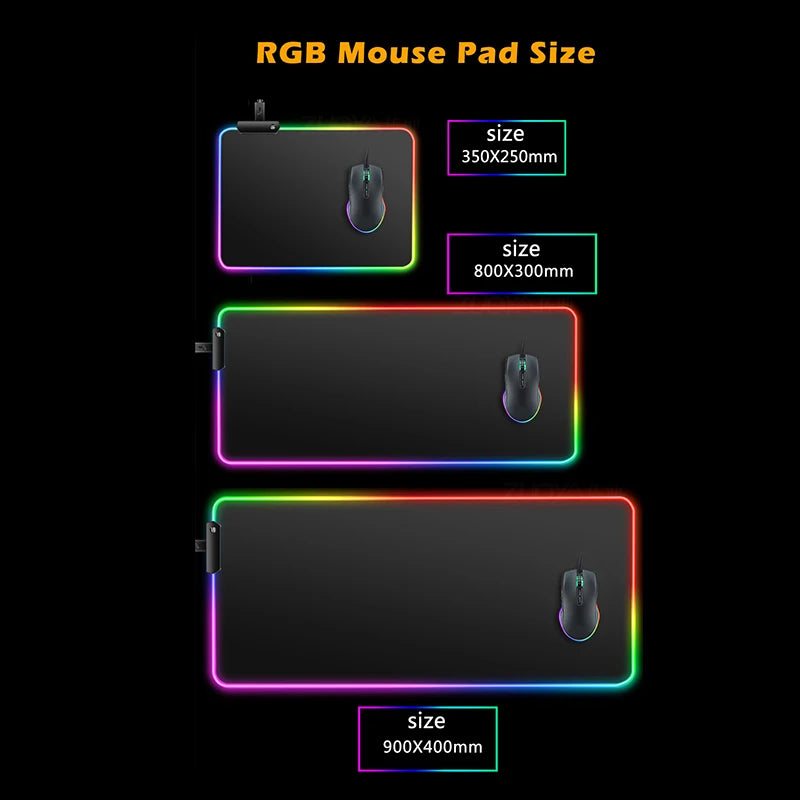 RGB mouse pad for gaming XXL LED desk mat