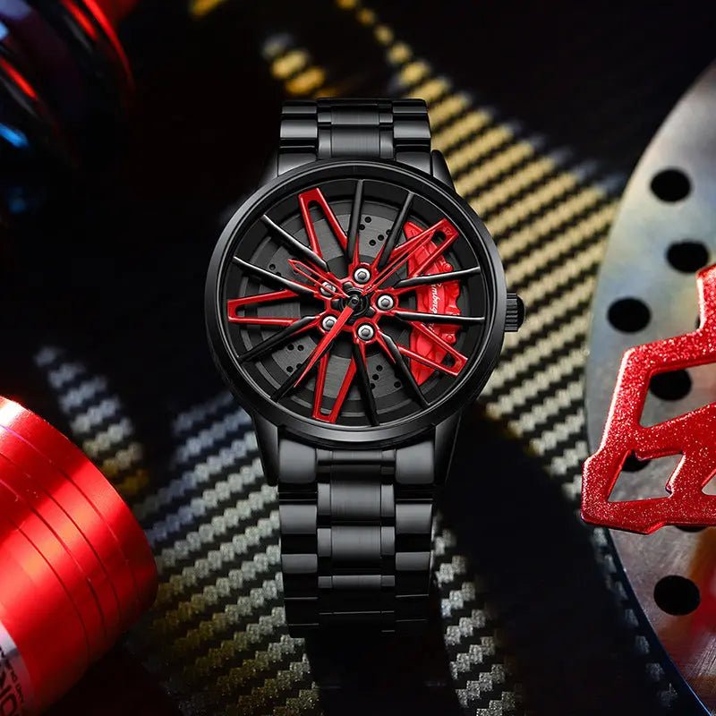 Three - Dimensional Hollow Kini Car Forged Men's Watch - GadgetGlobe