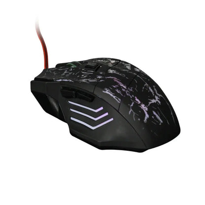RGB gaming mouse with luminous design LED lighting