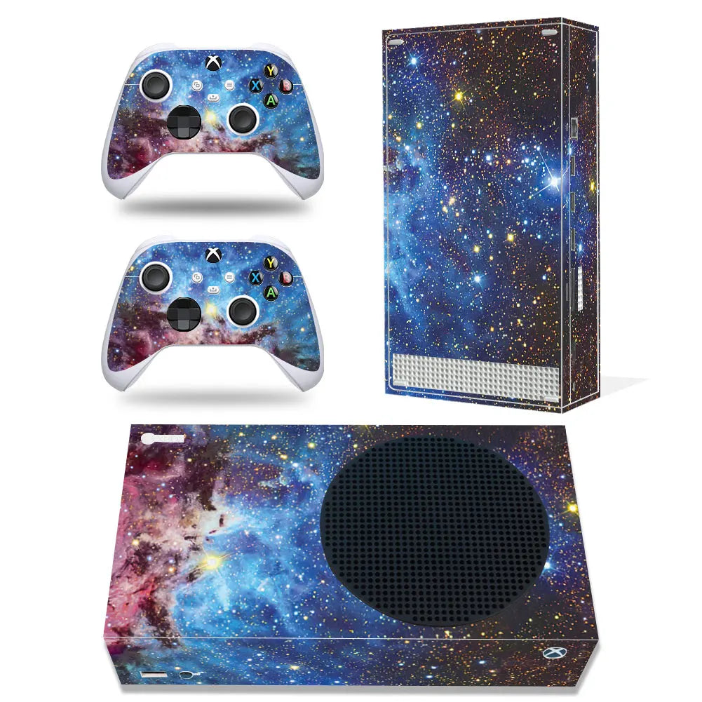 For Xbox Series S Console and 2 Controllers Skin Sticker