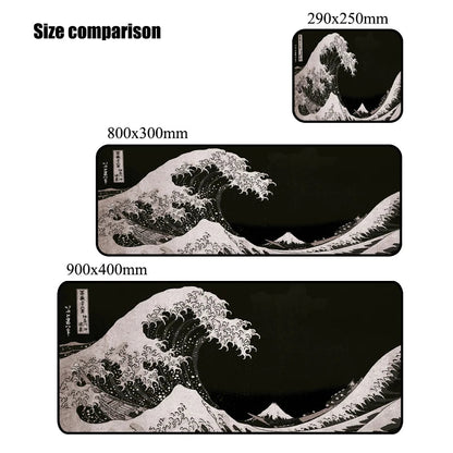 Great Wave Off Kanagawa gaming mouse pad XXL desk mat