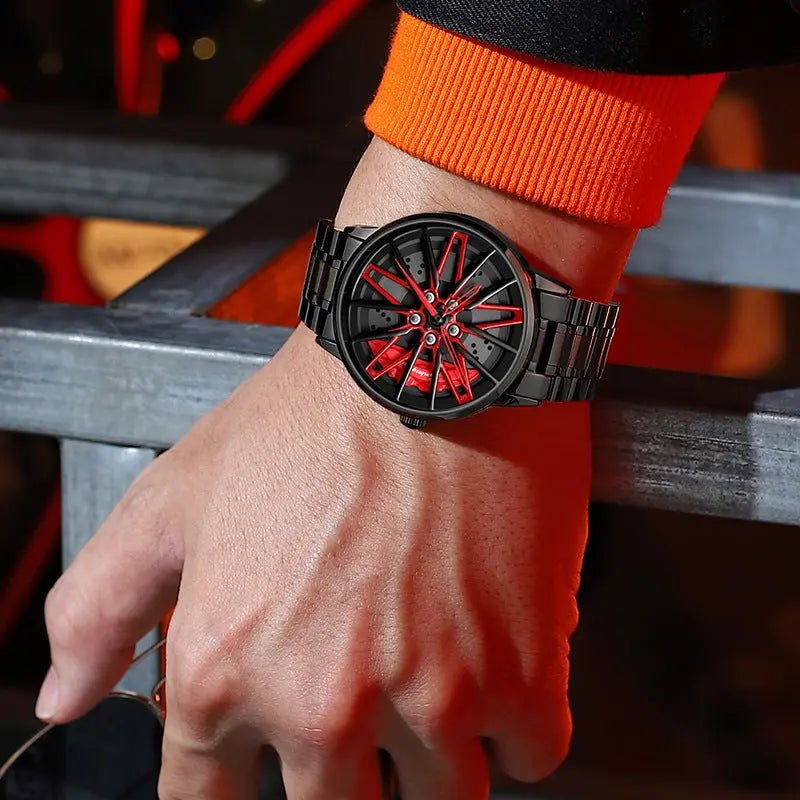 Three - Dimensional Hollow Kini Car Forged Men's Watch - GadgetGlobe