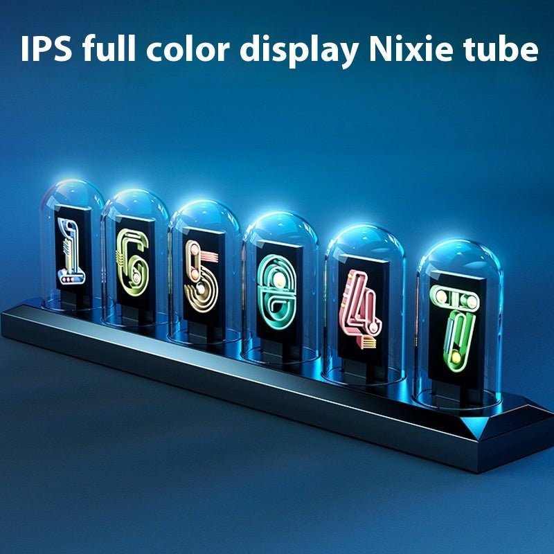 Aluminum Alloy Nixie Tube Clock Table Clock Ornaments - GadgetGlobe